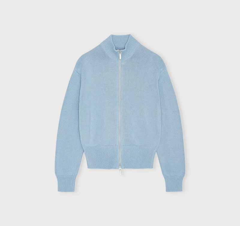 True Knit High Collar Cardigan