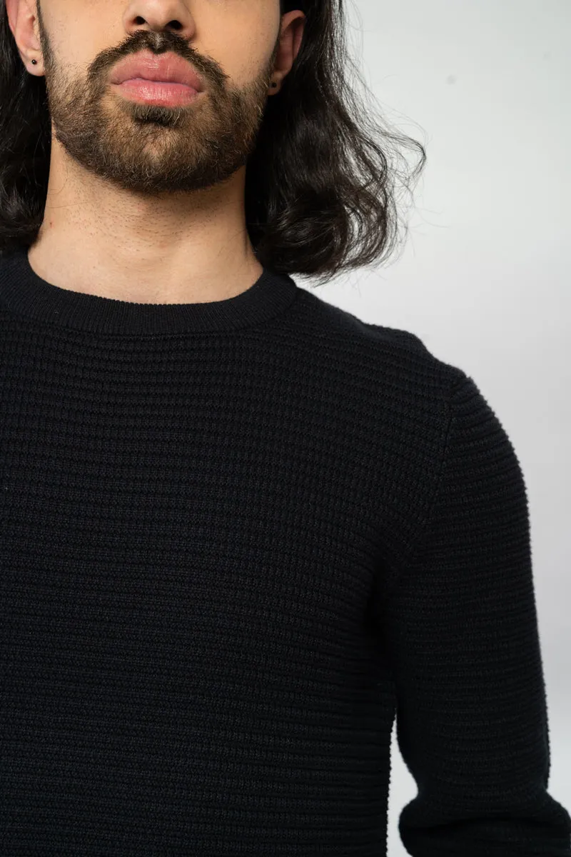 Rippstrickpullover aus Bio Baumwolle