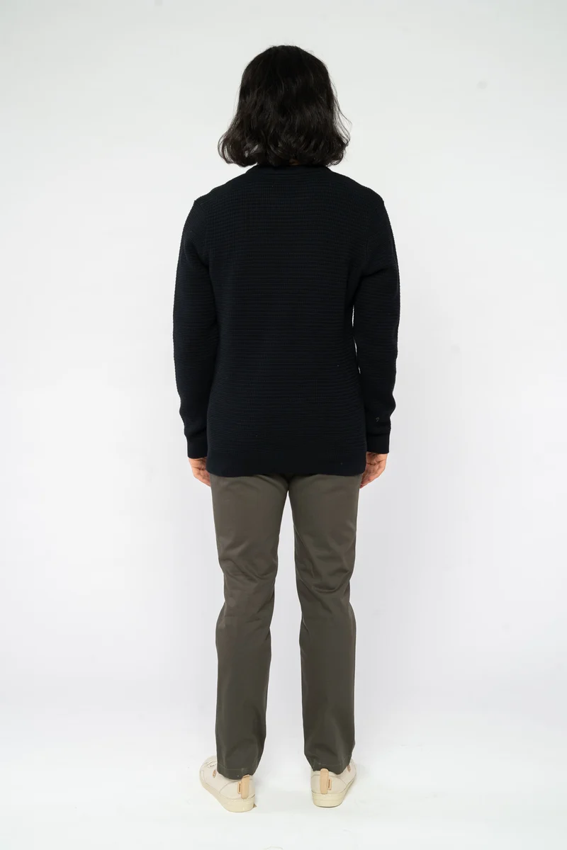 Rippstrickpullover aus Bio Baumwolle