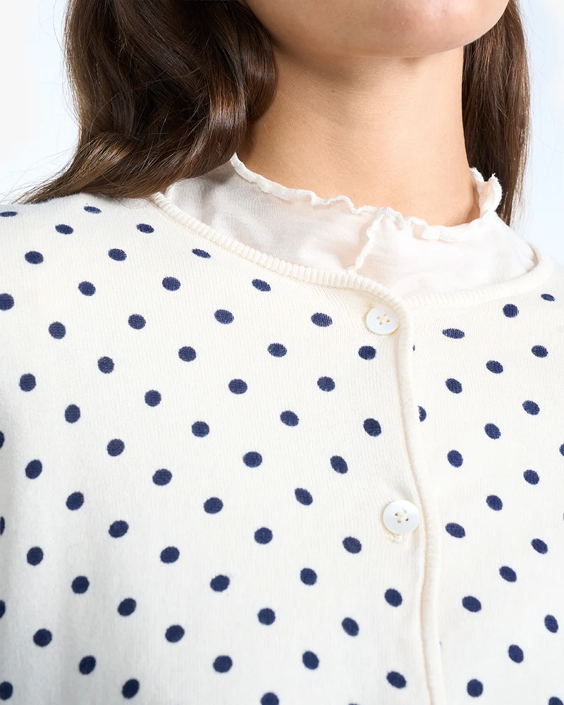 Celia Dots | Strickjacke | Bio-Baumwolle