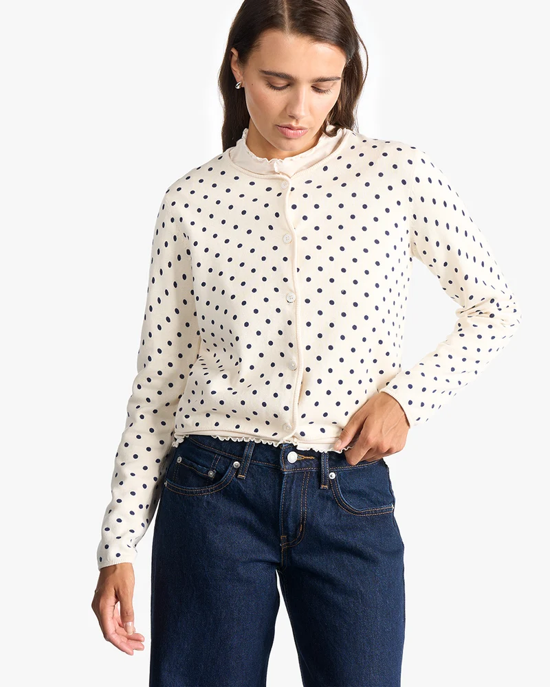 Celia Dots | Strickjacke | Bio-Baumwolle