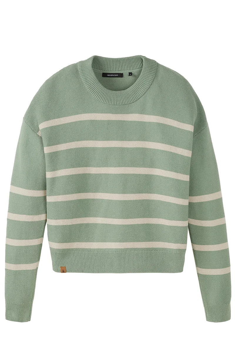 Gestreifter Pullover aus Bio Baumwolle