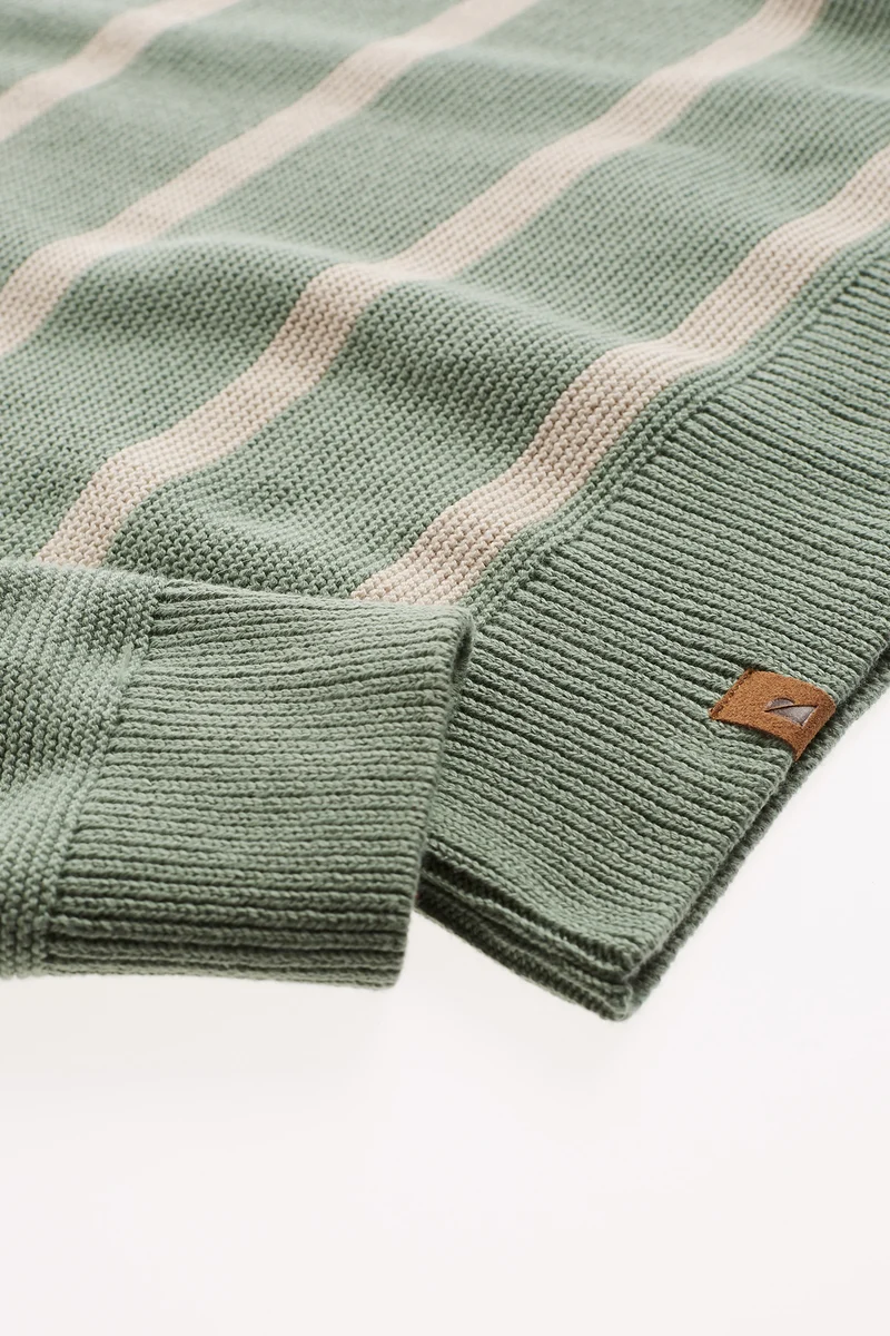 Gestreifter Pullover aus Bio Baumwolle