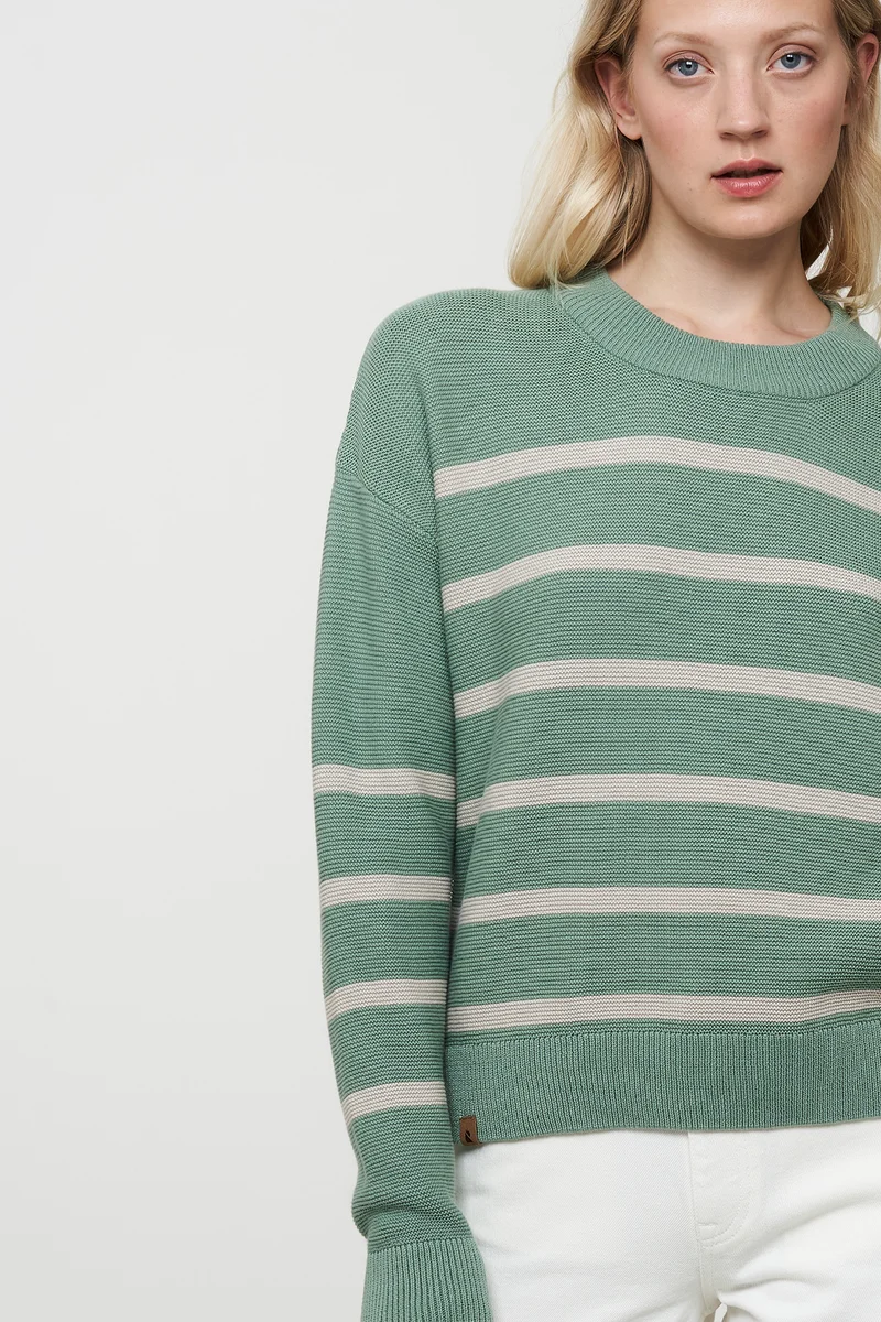 Gestreifter Pullover aus Bio Baumwolle