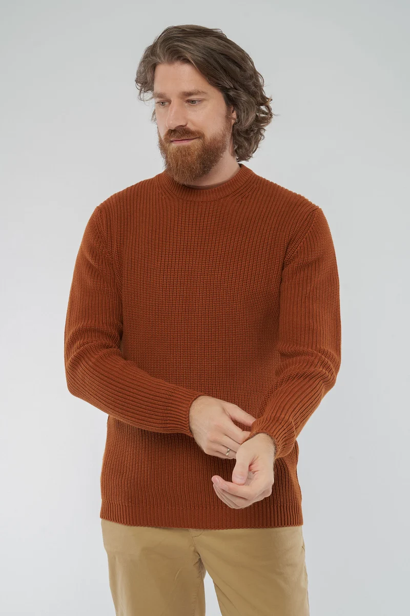 Ripp Strickpullover RAVI aus Bio Baumwolle