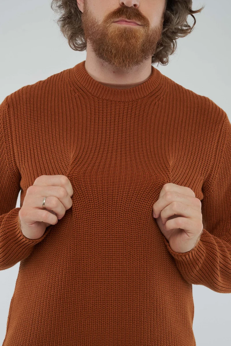 Ripp Strickpullover RAVI aus Bio Baumwolle