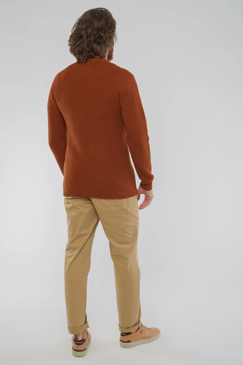 Ripp Strickpullover RAVI aus Bio Baumwolle