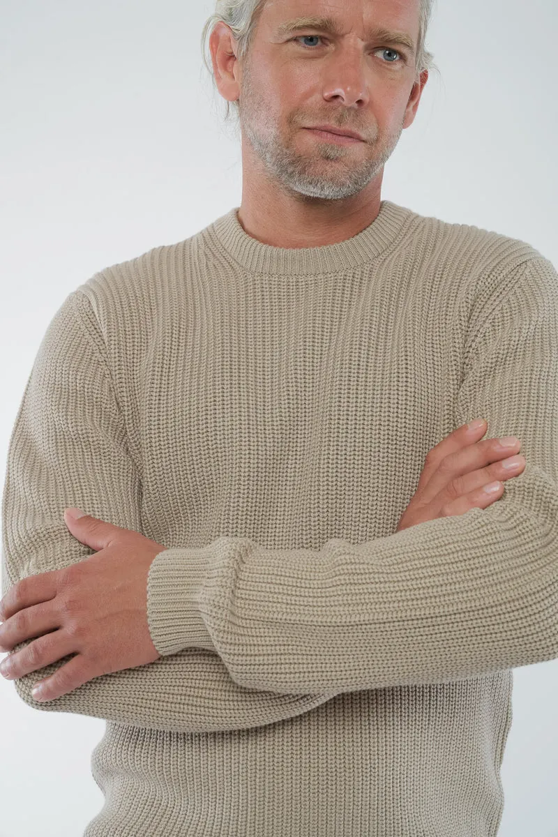 Ripp Strickpullover RAVI aus Bio Baumwolle
