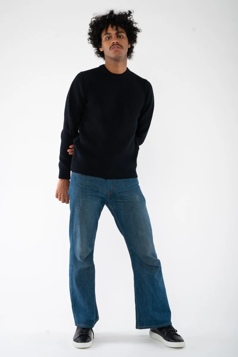 Ripp Strickpullover RAVI aus Bio Baumwolle
