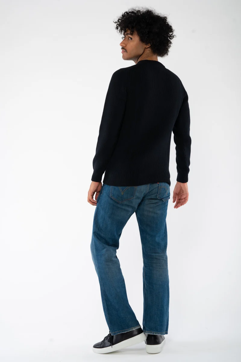 Ripp Strickpullover RAVI aus Bio Baumwolle