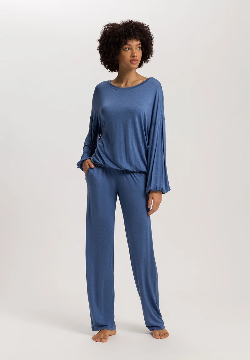 Natural Wear L/SLV Shirt | slate blue 078888-072642