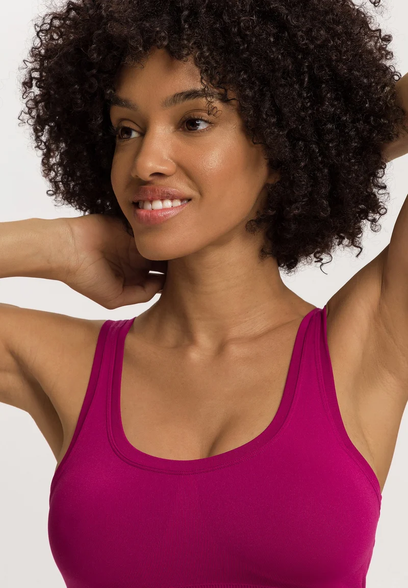 Touch Feeling Padded Crop Top | pink tourmaline 071806-072473