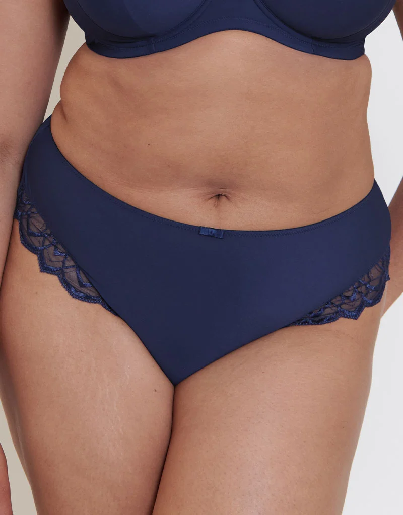 Flirtelle Emilie Deco Classic Brief Navy Blue