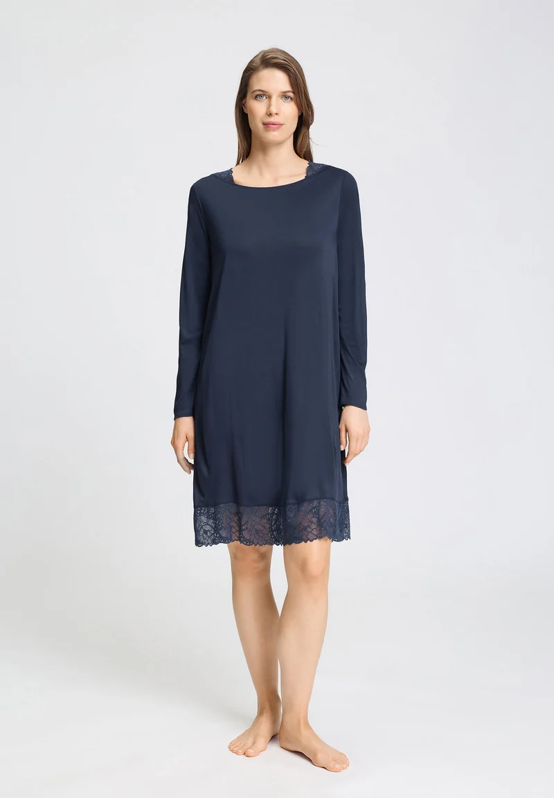 Azelia NW L/SLV Nightdress 100cm | deep navy 074703-071610