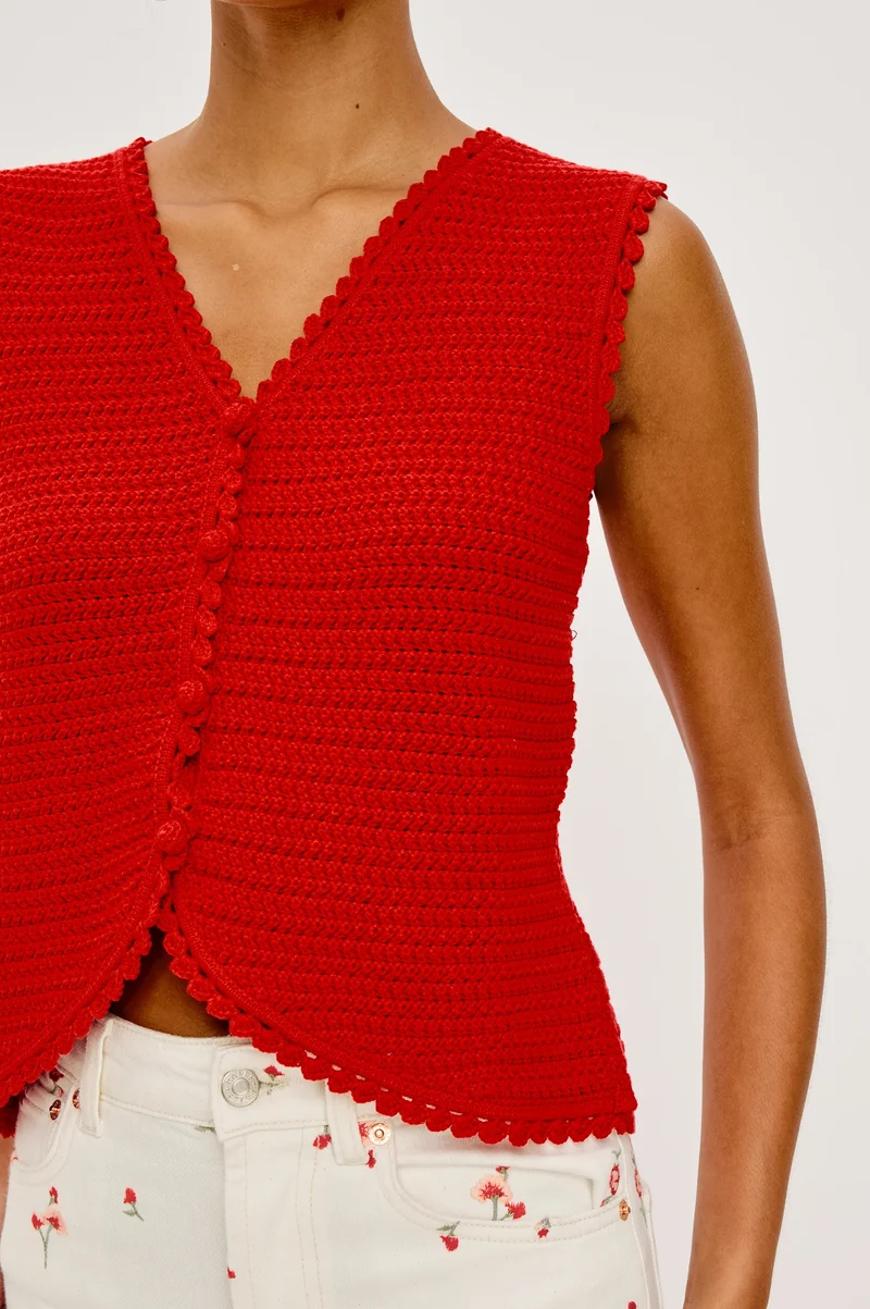 Calypso Vest Scarlet