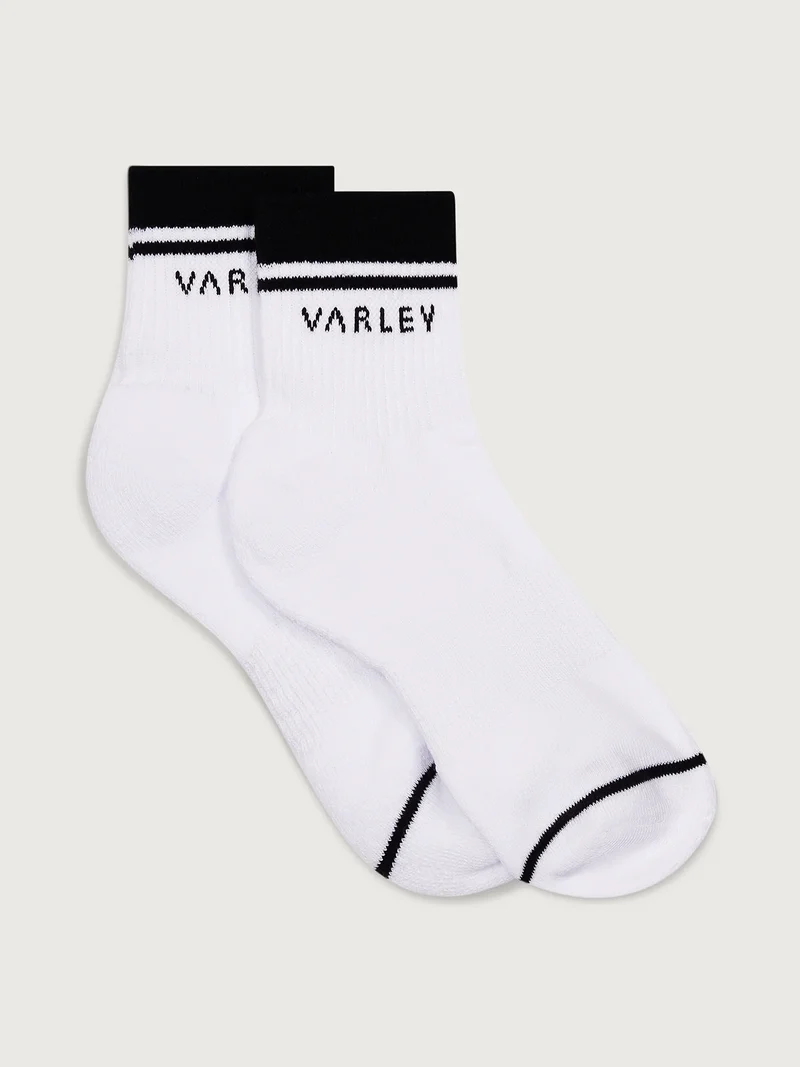 Lenni Half Crew Sock White/ Black