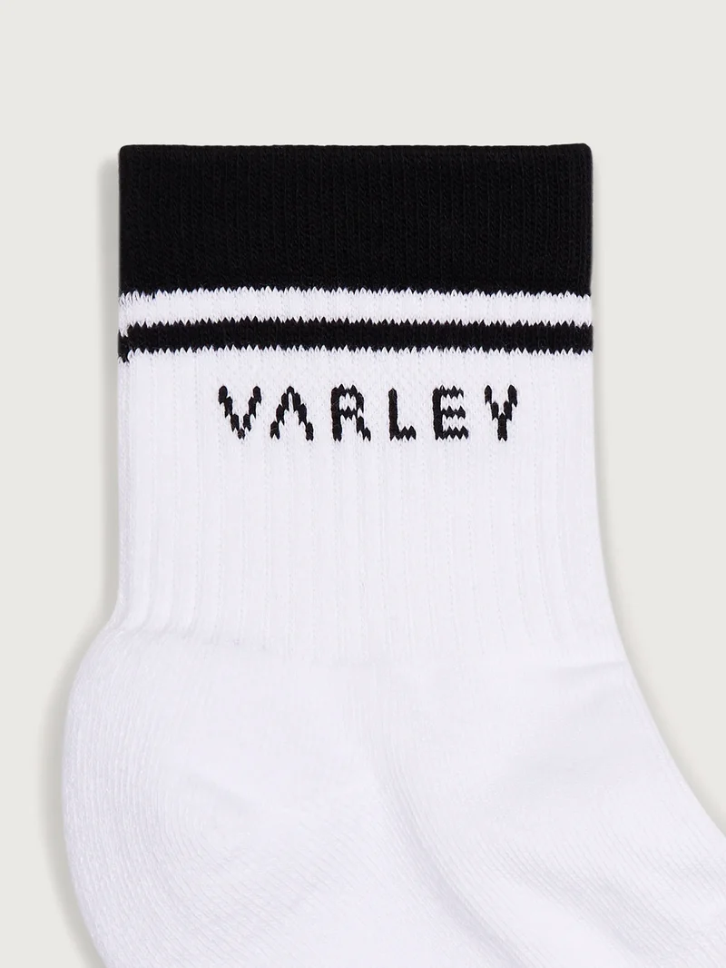 Lenni Half Crew Sock White/ Black