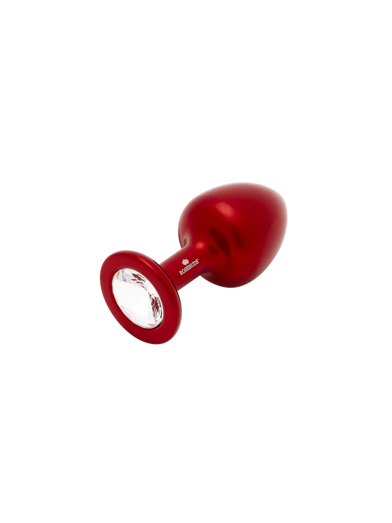 Julian Snelling Small Red Aluminium Butt Plug with Crystal