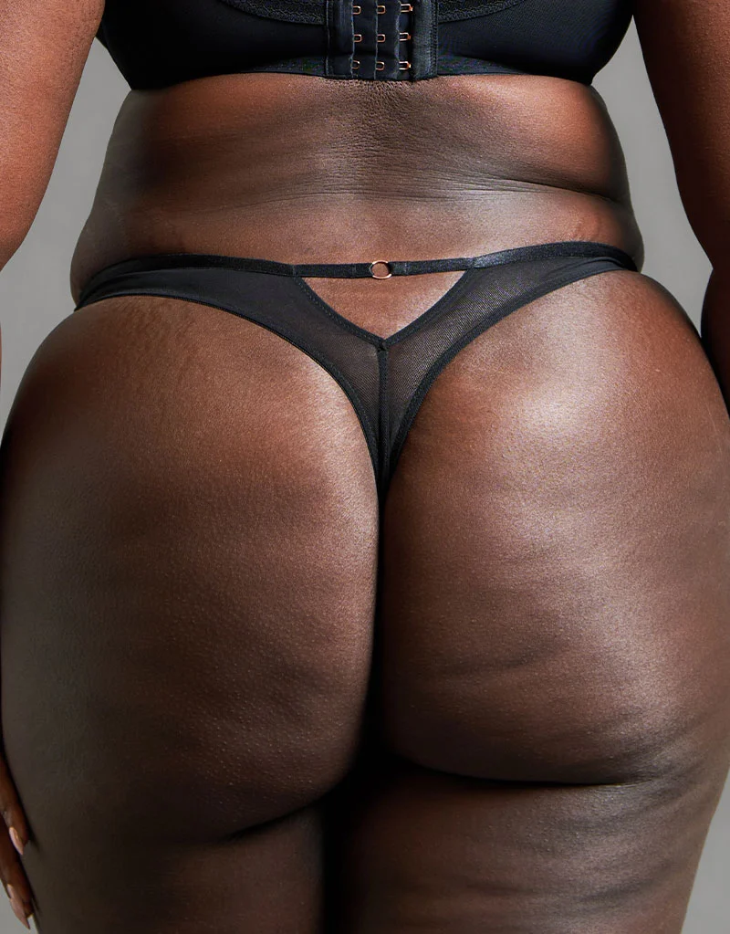 Scantilly Friction Thong Black