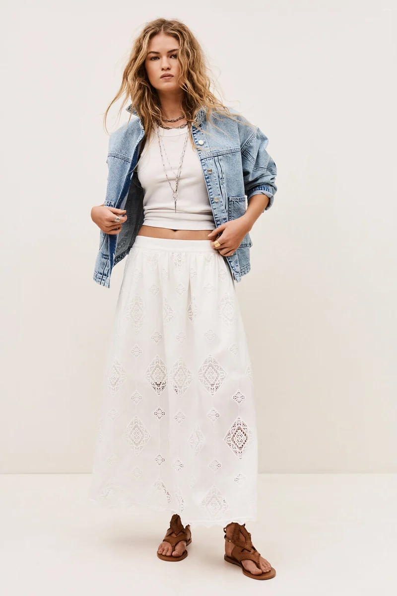 Mona Skirt Ecru