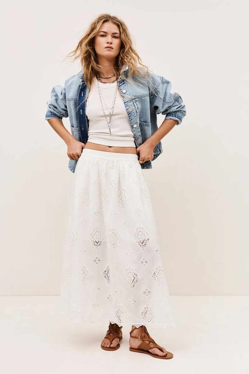 Mona Skirt Ecru
