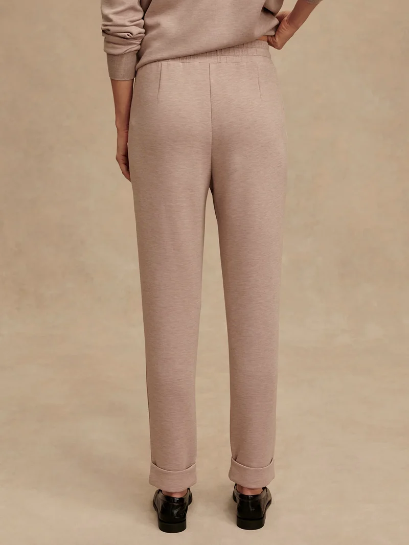 The Rolled Cuff Pant 25" Taupe Marl