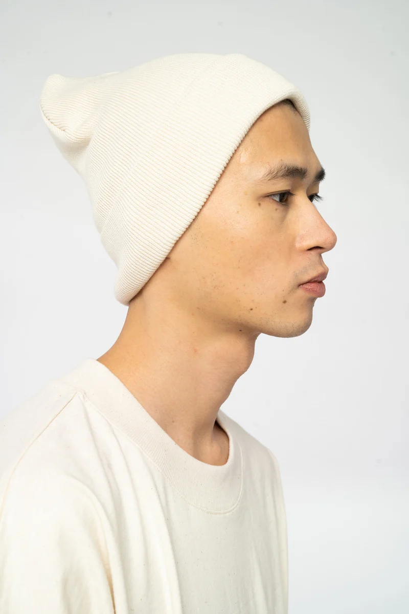 Rib Beanie aus Bio Baumwolle & recyceltem Polyester