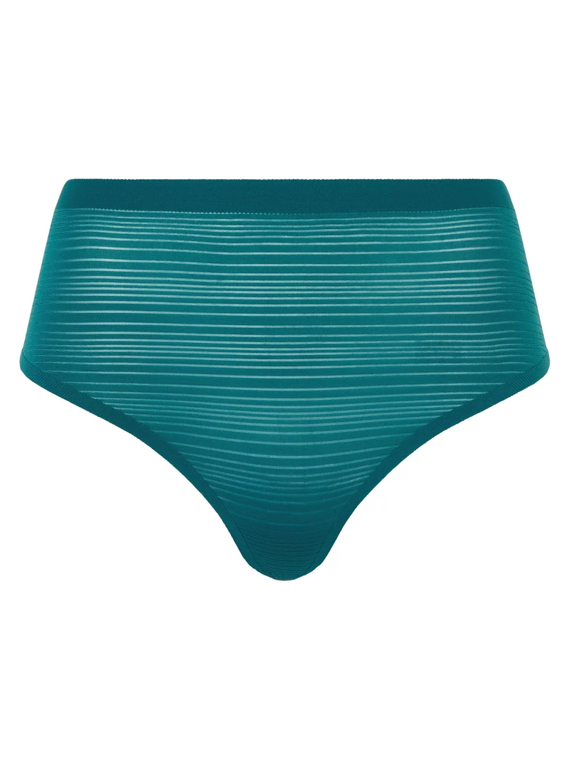 Chantelle - Tanga mit hoher Taille und Softstretch-Streifen in orientalischem Grün