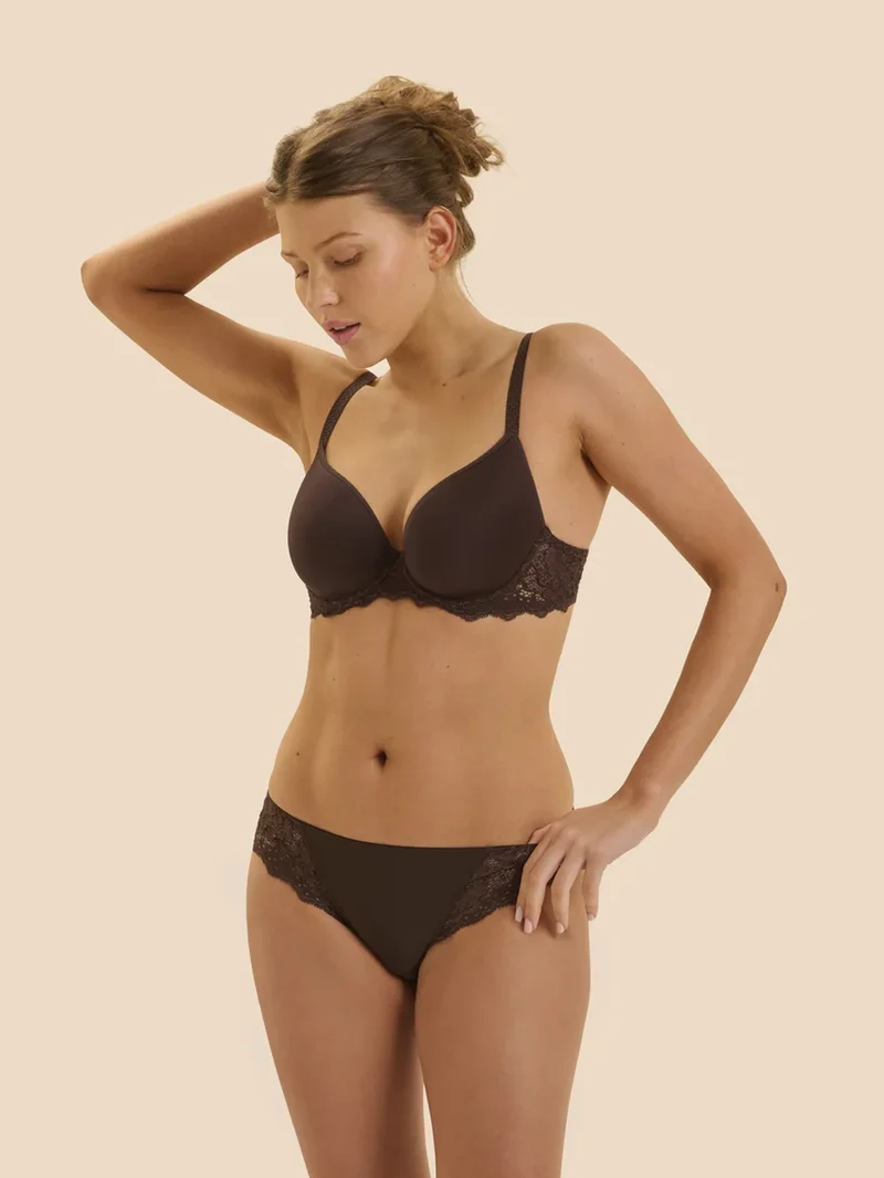Simone Perele – Caresse 3D-Plunge-BH Kakao