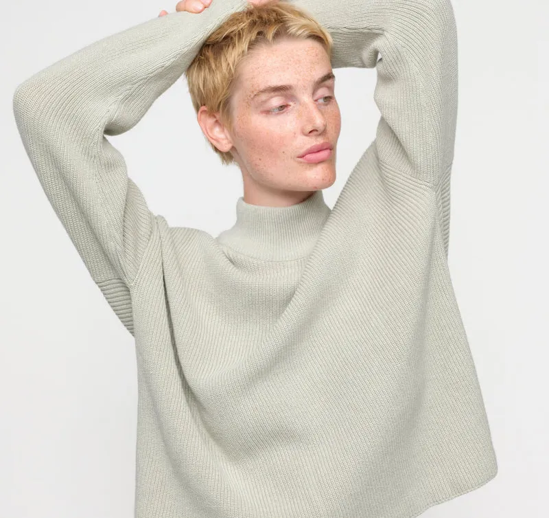 Soft Knit Mock Neck Pullover