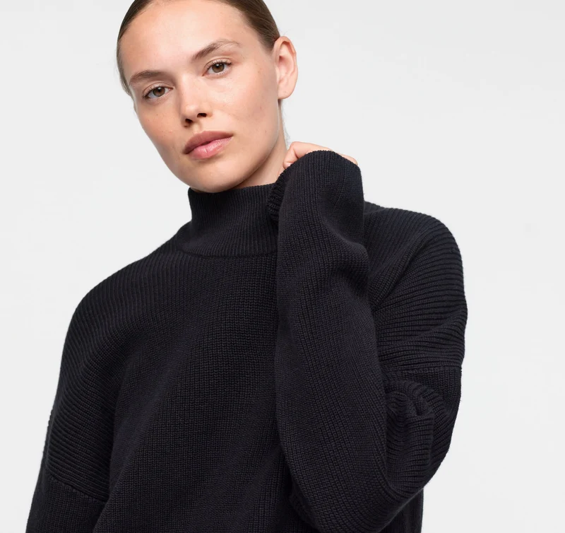 Soft Knit Mock Neck Pullover