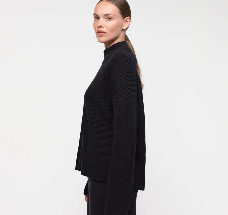 Soft Knit Mock Neck Pullover