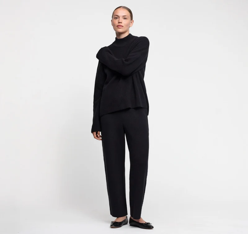 Soft Knit Mock Neck Pullover