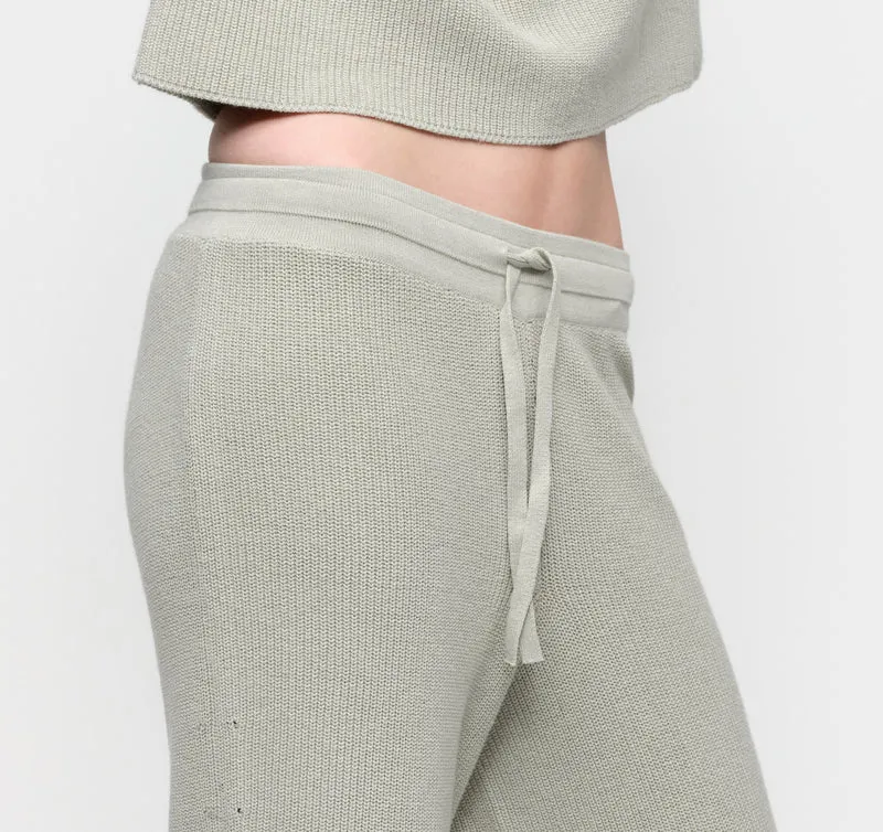 Soft Knit Barrel Leg Pants
