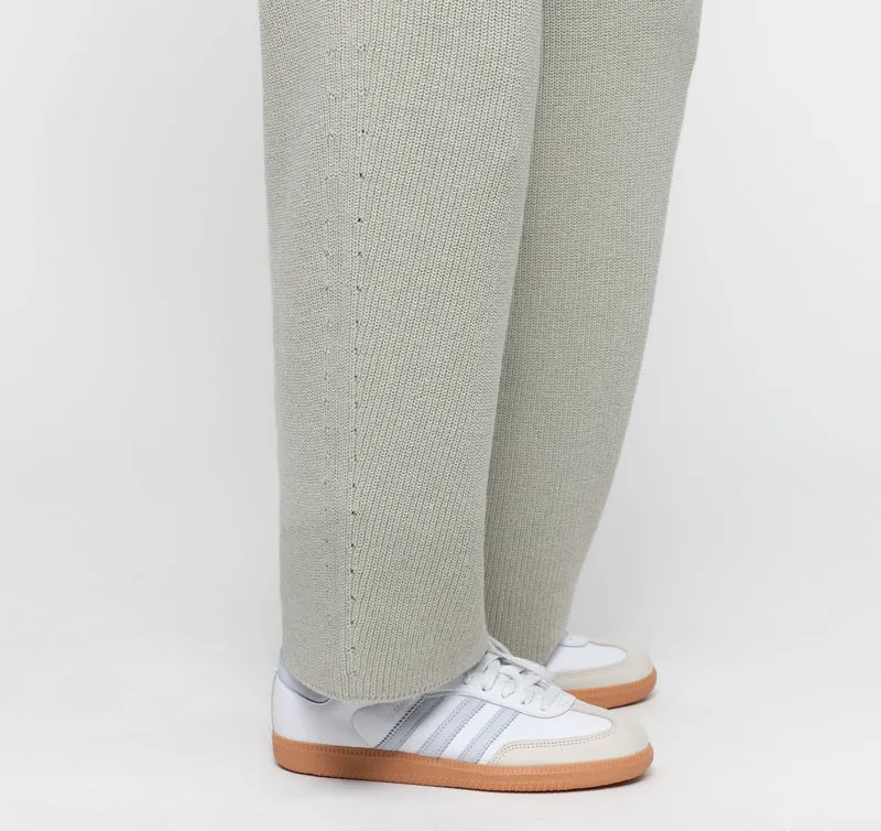 Soft Knit Barrel Leg Pants