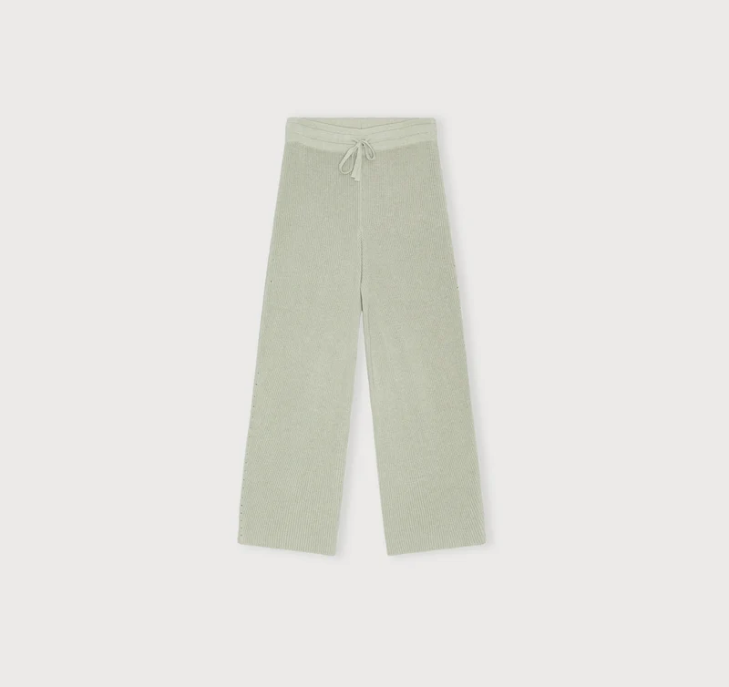 Soft Knit Barrel Leg Pants