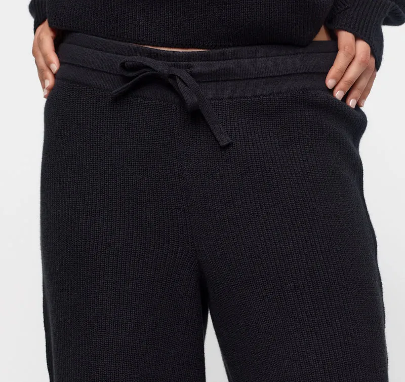 Soft Knit Barrel Leg Pants