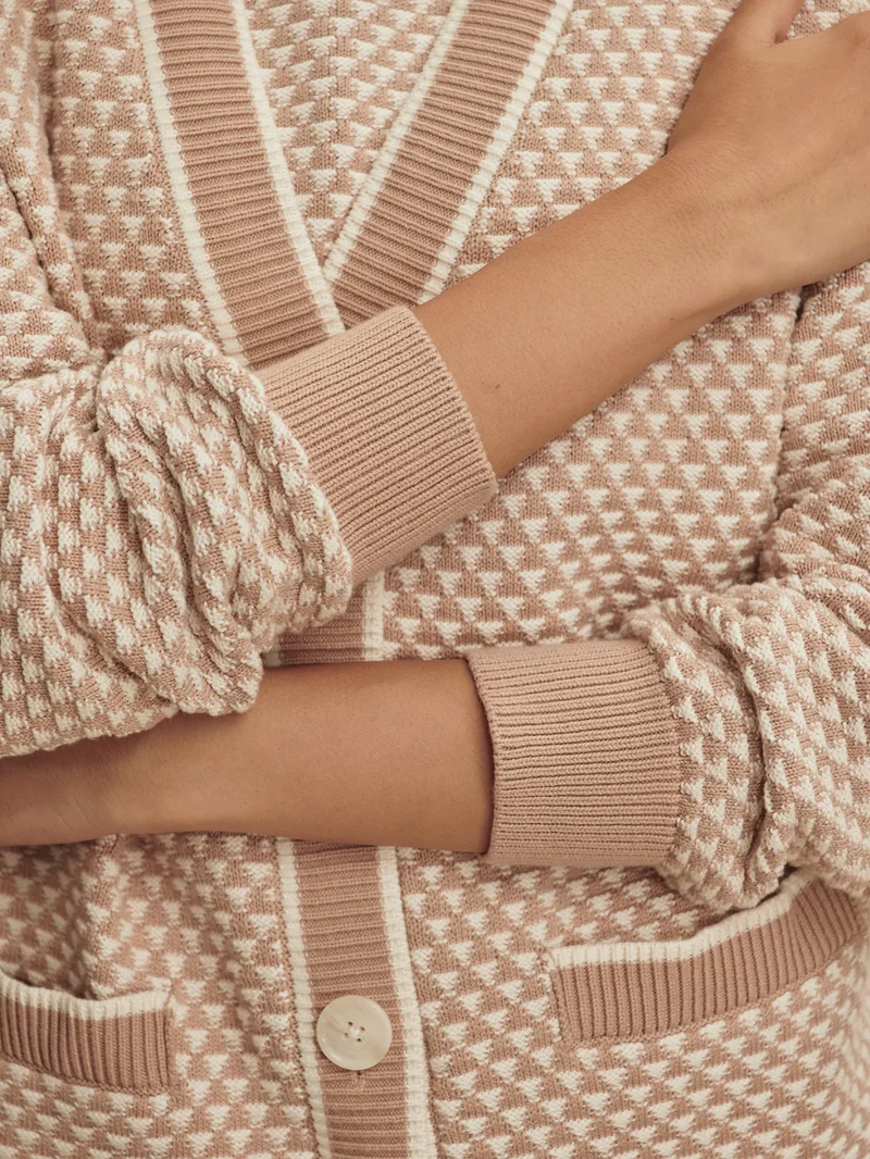 Tarran Knit Cardigan Taupe