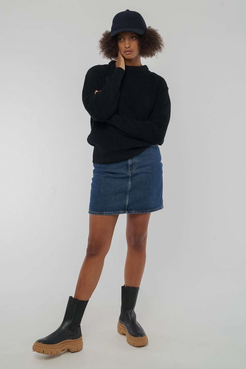 Knitted Sweater aus Bio Baumwolle