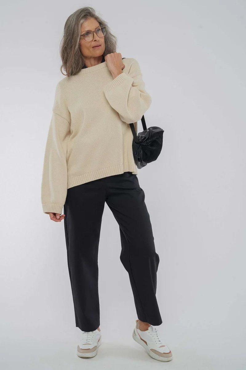 Knitted Sweater aus Bio Baumwolle