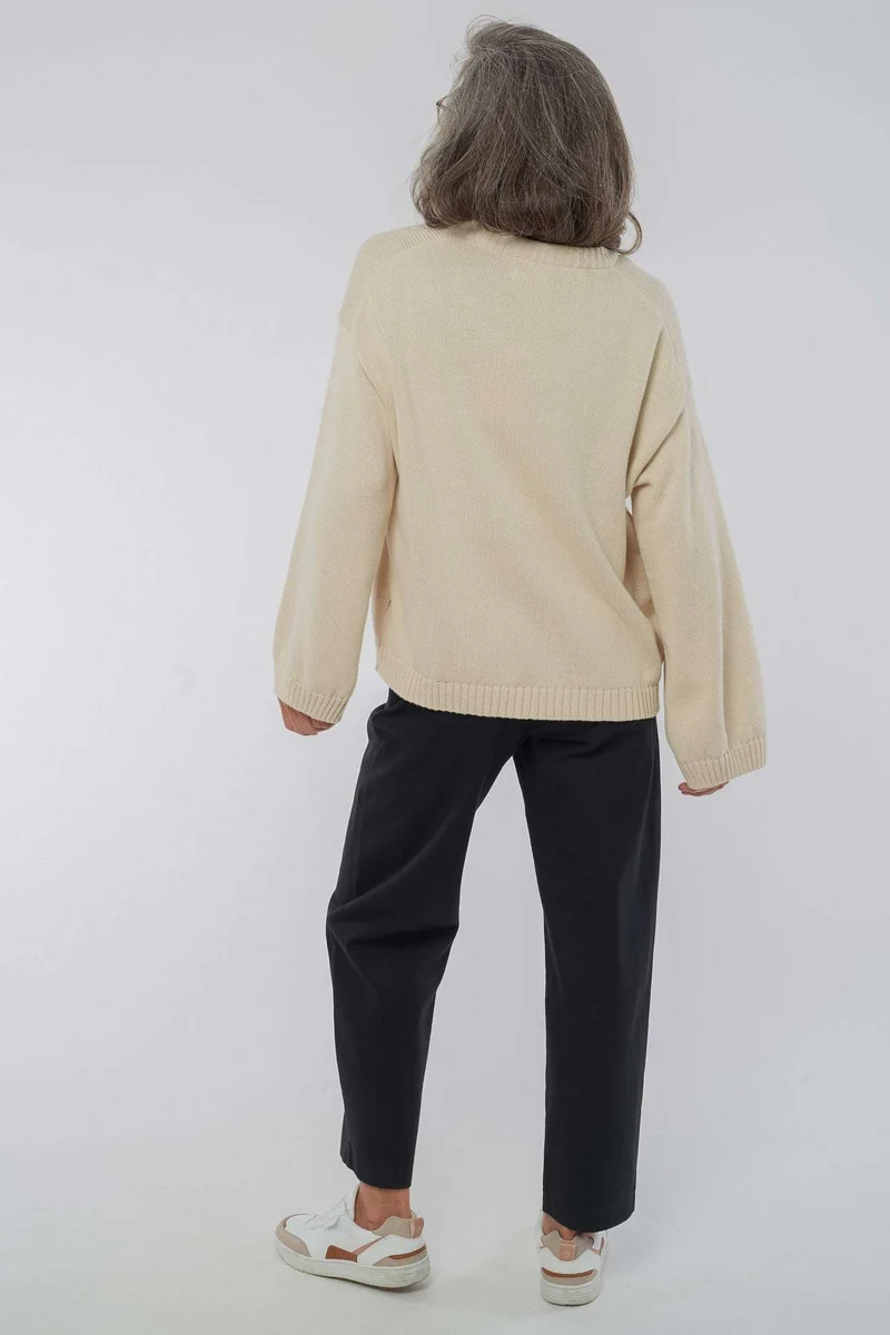 Knitted Sweater aus Bio Baumwolle