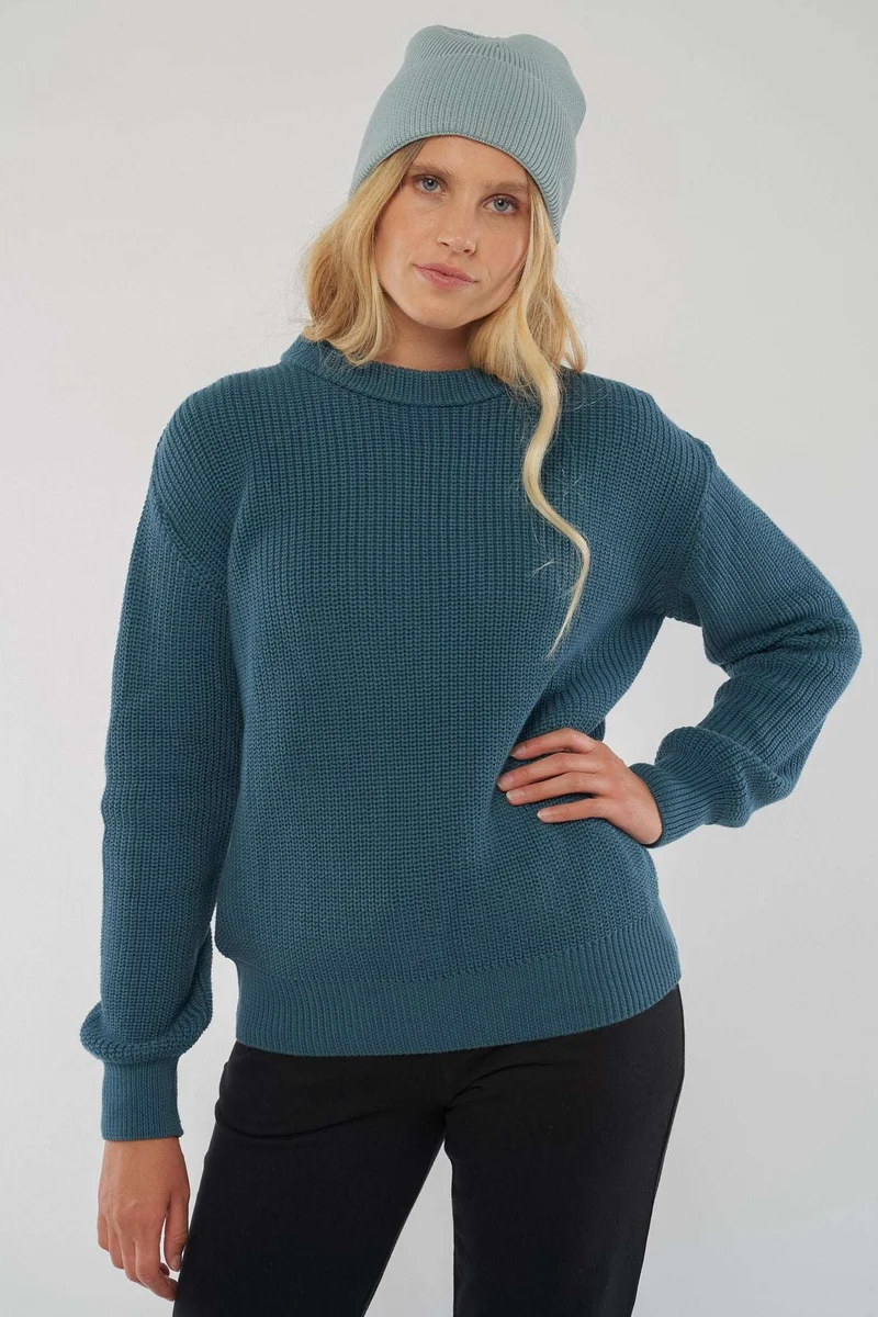 Knitted Sweater aus Bio Baumwolle