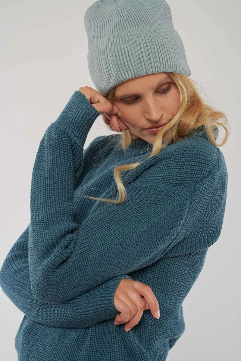 Knitted Sweater aus Bio Baumwolle