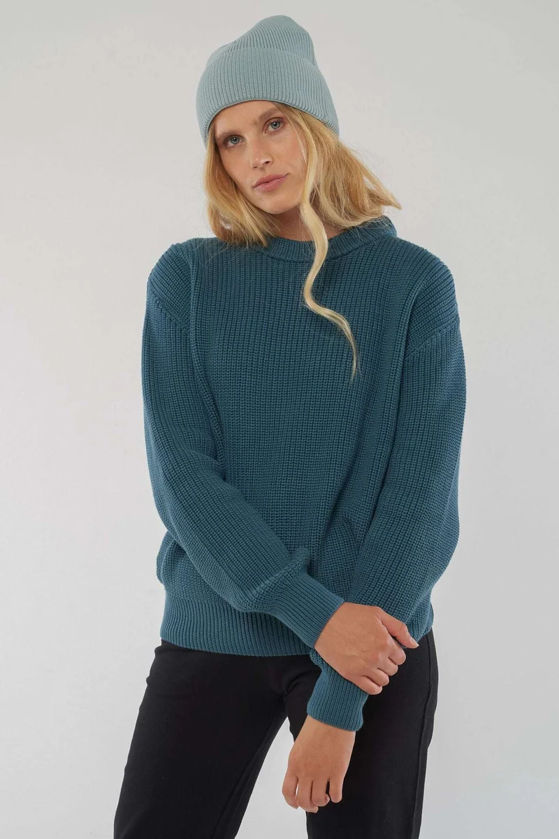 Knitted Sweater aus Bio Baumwolle