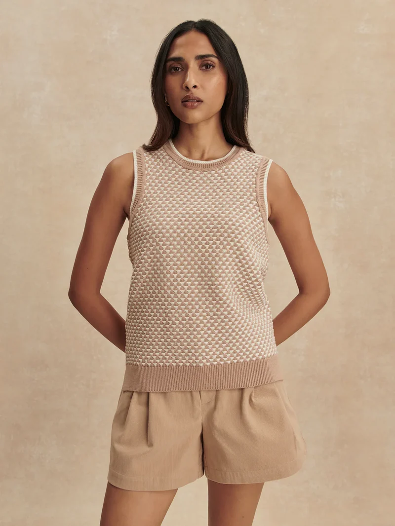Jenson Knit Tank Taupe