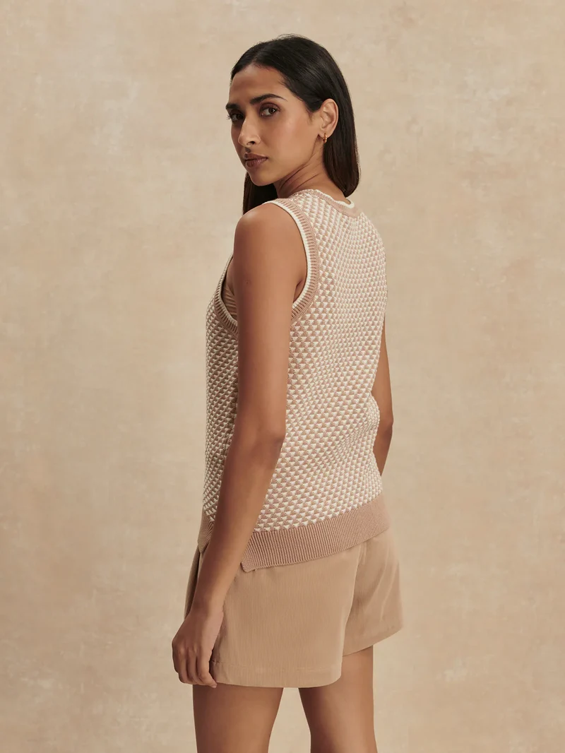 Jenson Knit Tank Taupe