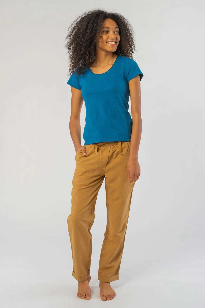 Legeres T-Shirt aus Hanf & Bio Baumwolle