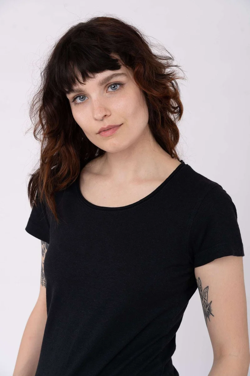 Legeres T-Shirt aus Hanf & Bio Baumwolle