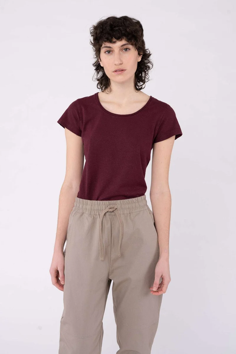 Legeres T-Shirt aus Hanf & Bio Baumwolle