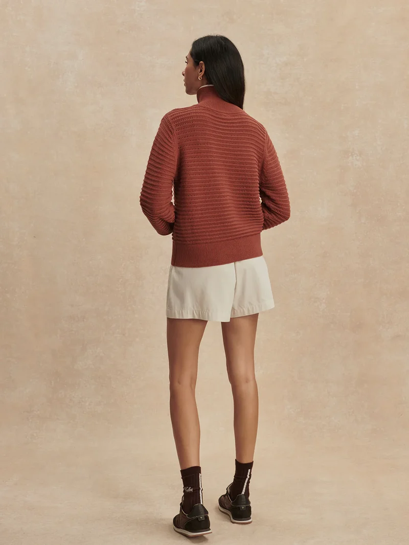 Morwenna Half Zip Knit Maple